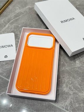 RIMOWA Vibrant Orange Ribbed iPhone Case IPhone 17 pro max